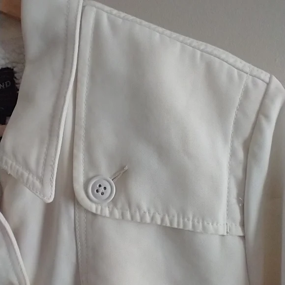 Lucky Brand Women's Sherpa Lined Button Up Jacket White Size XL - Picture 3 of 11
